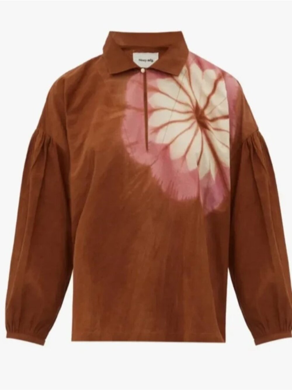 Story MFG. Amber Flower-Dyed Organic Cotton Tunic XS